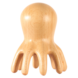 天然榉木八爪鱼头部头皮头疗按摩器疏通经络梳子头疗专用工具神器