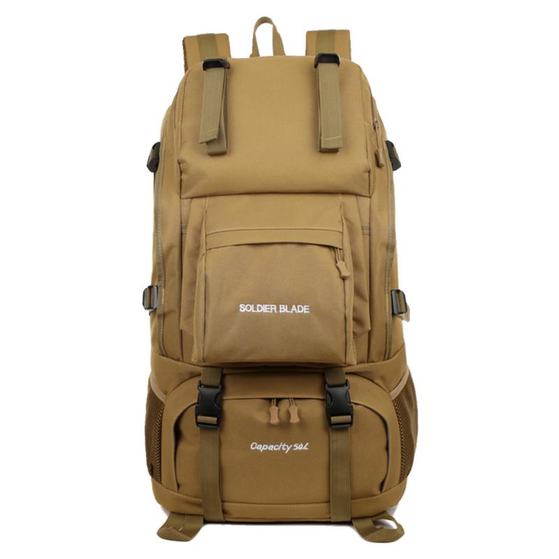新款大容量户外登山包50L徒步双肩背包
