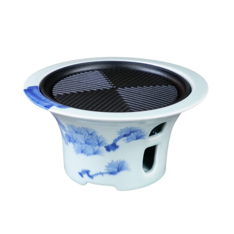 青花栀子羊肉铁板陶瓷餐具