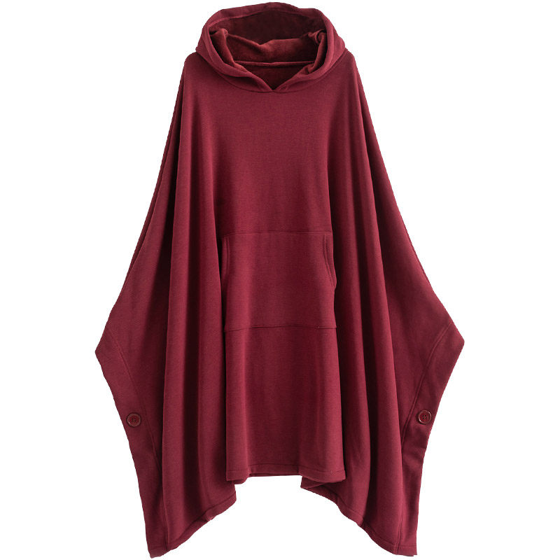 康愫雅静坐禅修披风女宽松瑜伽服斗篷禅修服加绒加厚打坐服中长款
