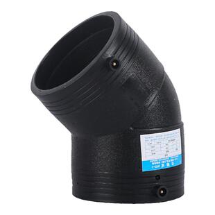 PE电熔管件45°弯头110钢丝网骨架管电热熔套筒燃气200电容接头