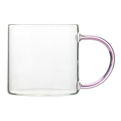 高硼硅玻璃牛奶杯平底可加热把杯