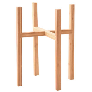 北欧花盆木架四脚木座水缸实木木质花盆架户外室内落地阳台花架