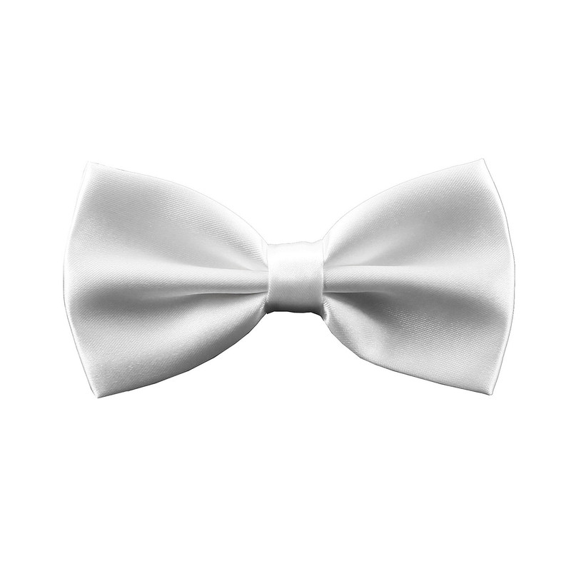 英伦韩版煲呔bow tie 男女休闲商务正装伴郎婚礼纯白色蝴蝶结领结