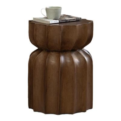 叕木侘寂中古风全实木创意边几