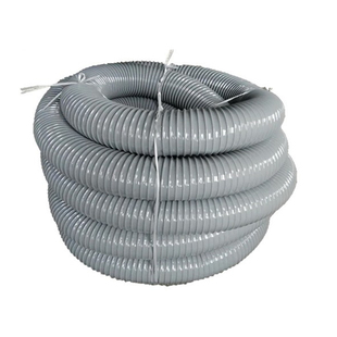 pvc灰色钢丝软管工业波纹管塑料排烟管橡胶风管通风吸尘管