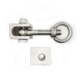 304不锈钢吊环活接锁紧件梅花手柄螺母套装过滤器压力反应釜螺栓