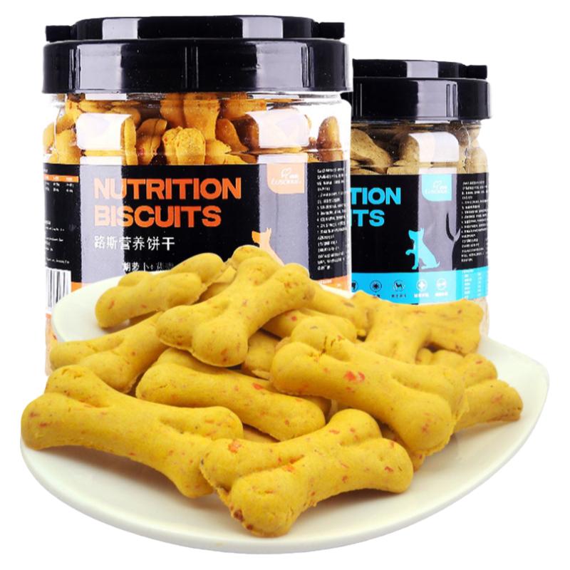 路斯宠物狗胡萝卜燕麦饼干600g