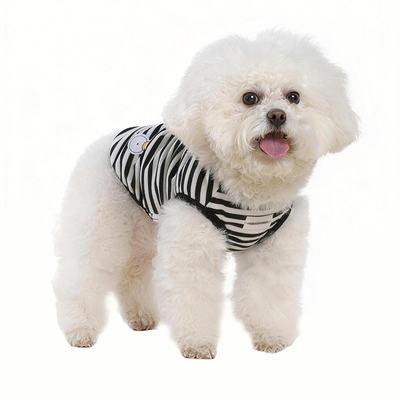 猫狗100%阳光棉条纹背心