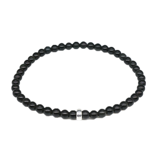 原创黑曜石手链女细手链女款极细简约少女抖音同款手链白水晶朱砂