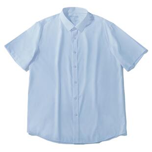 海上公路通勤正装短袖衬衫男夏季商务休闲易打理职业上班纯色衬衣