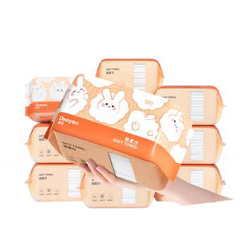 德佑婴儿专用绵柔巾干湿两用新生宝宝洗脸巾券后2.9元包邮