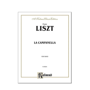 李斯特 钟  钢琴独奏 原版进口乐谱书 Liszt La Campanella Piano 00-K03624