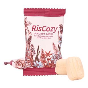 英国RisCozy瑞可滋原味椰子糖散装500g结婚喜糖高颜值休闲零食