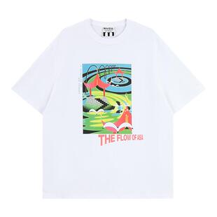 ok center x bie別的聚会 the flow of asia 联乘款短袖 白色