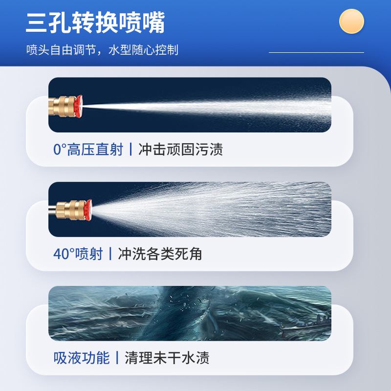 海宝商用冷水高压洗车机 3100W高压清洗机清洁无忧可商用工业