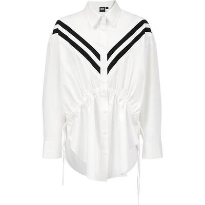 VeroModa单排扣装饰衬衫时尚