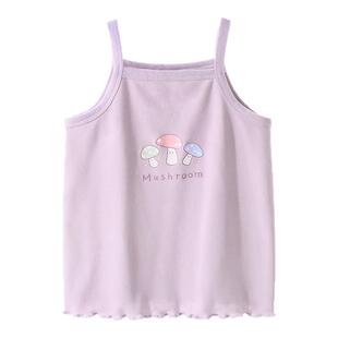 女童背心夏季薄款宝宝吊带儿童无袖上衣夏装婴儿7A抗菌打底莫代尔