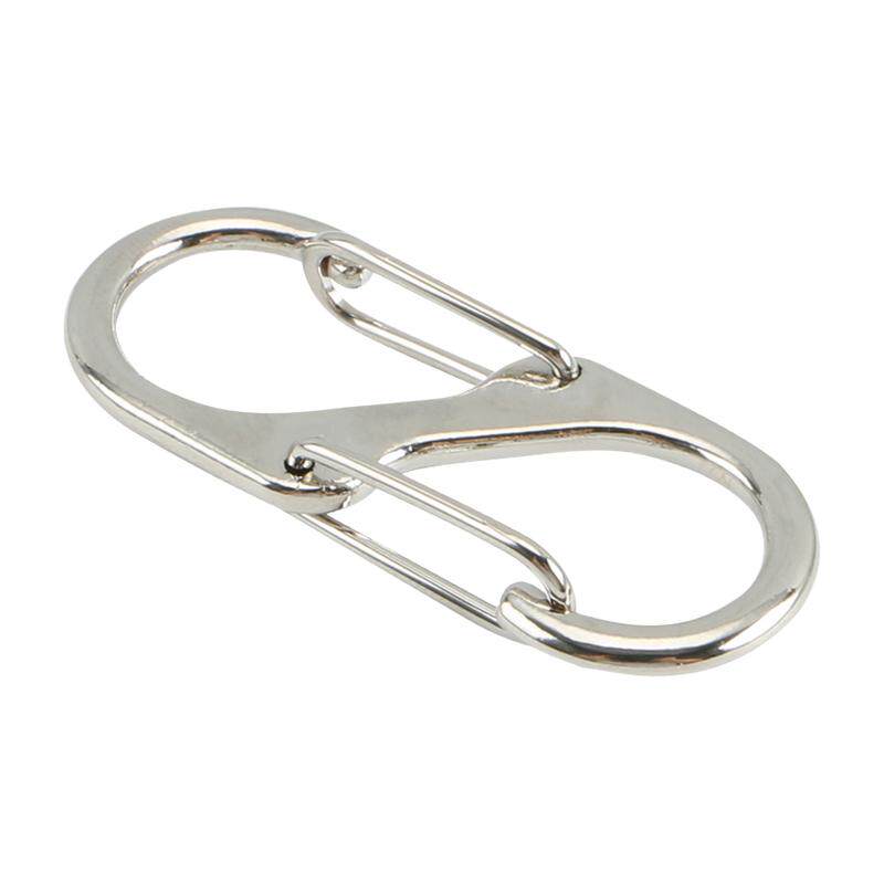 S形登山扣合金狗扣电镀S扣八字扣快挂钥匙扣开口8字弹簧钩扣防掉