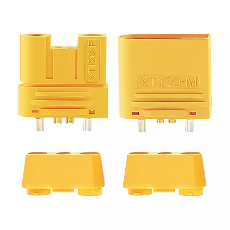 原装正品 XT120大电流航模插头锂电池连接器植保机带信号针新能源