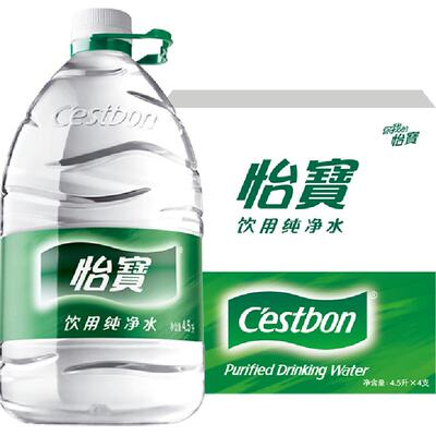 怡宝饮用水整箱4.5L*4桶