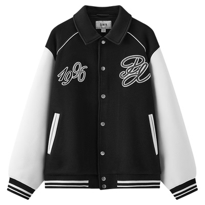 森马夹克外套男春季针织棒球服
