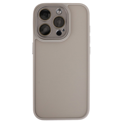 苹果肤感磨砂半透手机壳带镜头膜