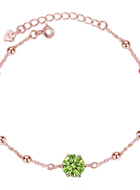 925银，天然橄榄石，送证书刻字