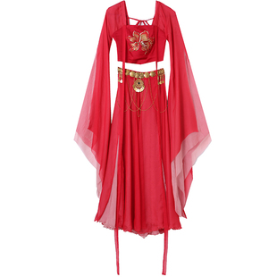 小橙子同款异域风情舞姬古典舞蹈演出服表演飘逸性感影楼拍摄装考