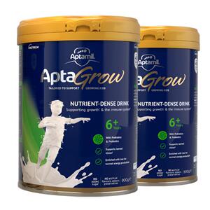 爱他美aptagrow精准营养学生小学儿童成长奶粉6+段6岁以上*2罐