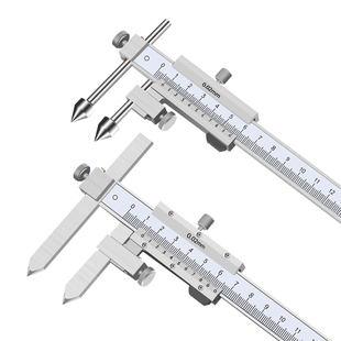 上海恒量中心距锥测头游标卡尺不锈钢孔距卡尺偏置中心线游标卡尺