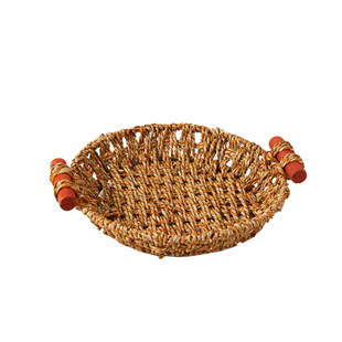 草编煲仔饭底托耐高温砂锅藤篮防烫铁煲干锅隔热垫披萨盘专用筐子