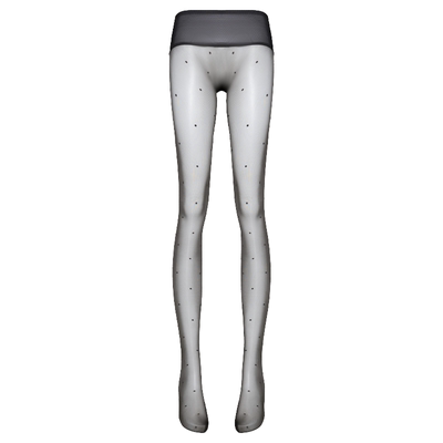 汲润「油亮波点」3D无缝圆点连裤