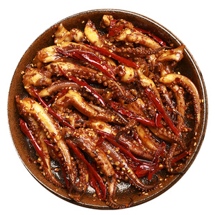 冷吃系列香辣鱿鱼须麻辣海鲜零食即食熟食下饭下酒休闲小吃100g