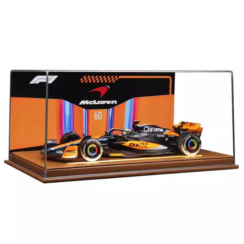 2023赛季1:24迈凯伦MCL60 F1赛车模型仿真合金摆件送男生节日礼物