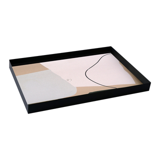 北欧风格铁艺托盘 ins风皮质收纳盘 桌面简约杂物盘 玄关钥匙盘