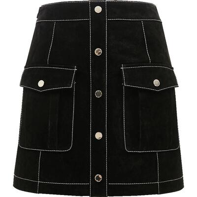 ONLY口袋皮裙短裙半身裙