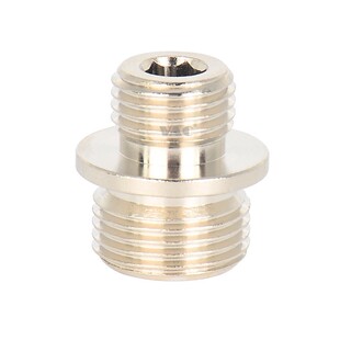 PJT-G2M-G3M带挡片1分/2分/3分/4分铜镀镍外牙转外牙转换金属接头