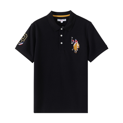 U.S. POLO ASSN.美式复古大标休闲polo衫男短袖新款宽松T恤上衣