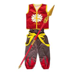 新款哪吒之魔童降世同款衣服男女童 cos服装小哪咤衣服儿童演出服