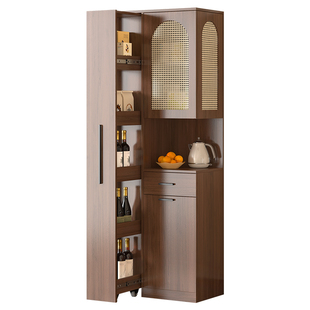 转角餐边柜酒柜客厅靠墙展示柜中古风墙角柜家用三角柜置物架7S52