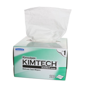 金佰利无尘纸34155低尘擦拭纸Kimberly实验室清洁纸一次性吸水吸油吸尘电缆光纤镜头擦镜纸工业除尘纸
