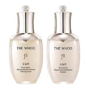 【下拉领淘金币更优惠】Whoo后天气丹光耀焕活紧颜水乳50ml*1套