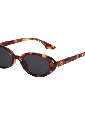 VNTG偏光墨镜椭圆形极简ins风玳瑁色防紫外线百搭高级感太阳眼镜