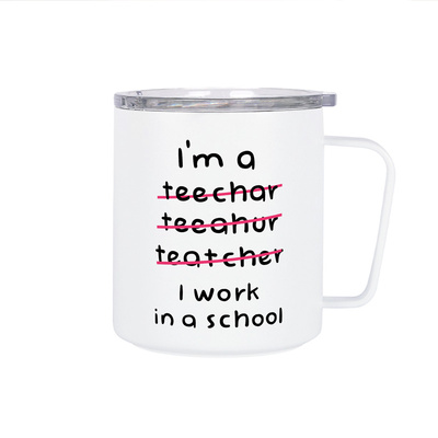 老师教师不锈钢保温保冷马克杯