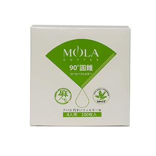 MOLA三洋/brewista手冲咖啡滤纸滴漏式过滤V型麻纤维滤纸 100片