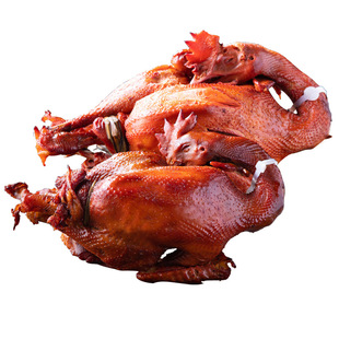 尹家沟帮子熏鸡烧鸡1kg*2只整鸡散养大公鸡落锅鸡组合装顺丰包邮