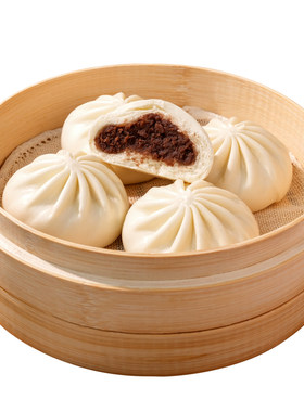 蒸满香早餐奶黄包子速冻半成品面点儿童速食早点老面豆沙包叉烧包