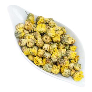 初十发花亦醉人 头采胎菊50g菊花茶正品罐装桐乡杭白菊熬夜泡水