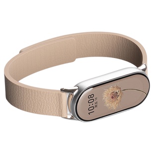 【官款磁吸】适用小米手环10腕带9表带手环表带智能nfc版手环8/7/6/5替换带荔枝纹硅胶冬天运动简约男女款